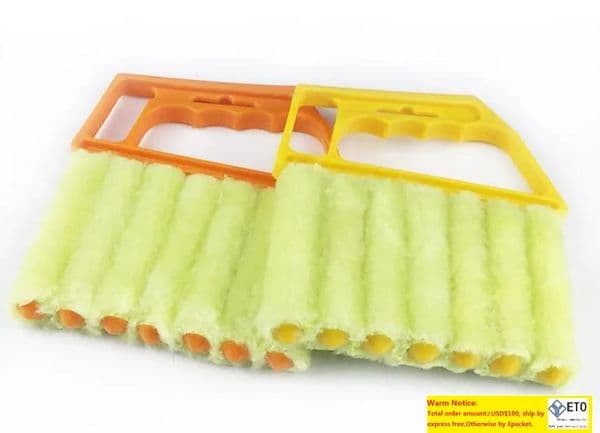 Useful Microfiber Window Cleaning Brush Air Conditioner Duster Cleaner With Washable Venetian Blind Brush Clean Cleaner LL