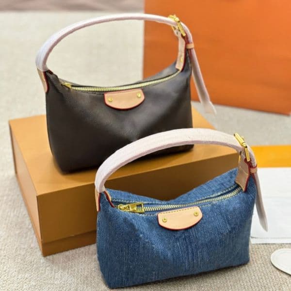 Luxury Designer Hills Pochette Clutch bag Womens Totes Fashion Leather Denim Handbag Brand Phone Purses wallet