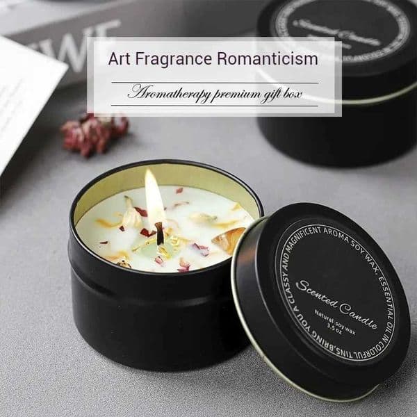 Natural Dried Flowers Aromatherapy Candles Sleep Aid Indoor Tabletop Long-Lasting Fragrance Ambient Fragrance Decorative Items W250704 T260514