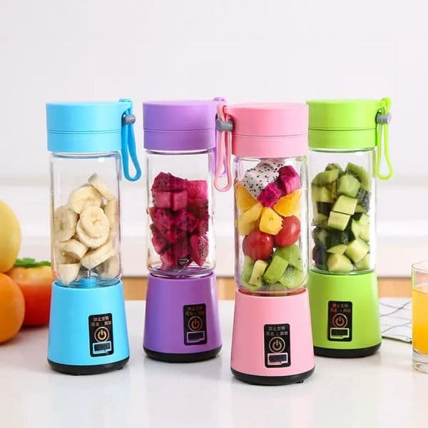 Persoonlijke 380 ml met reisbeker USB draagbare elektrische blender oplaadbare sapfles fruit groente keukengereedschap Z 7.1-1