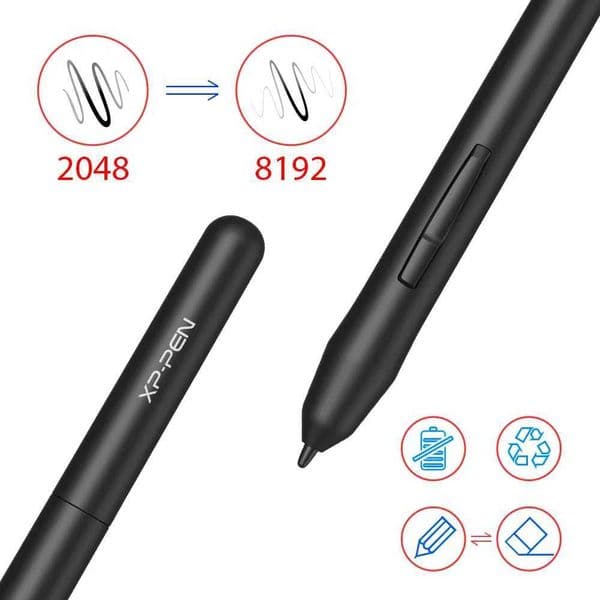 XPPen Star G430S Graphics Tablet 4x3 Inch Digital Drawing Tablet 8192 Levels Mini Tablet for OSU Game with Battery-free Stylus X2507041