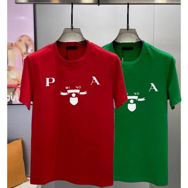 Designer Brand Mens T Shirts Soft Cotton Short Sleeves T-shirts Summer Casual Comfort Mens Clothing Apparel Tees Tshirts Black White Green Red S - XXXXXL
