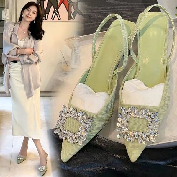 HOT Free shipping designer shoes for womens dress shoes black New pointed fashionable and versatile high heels