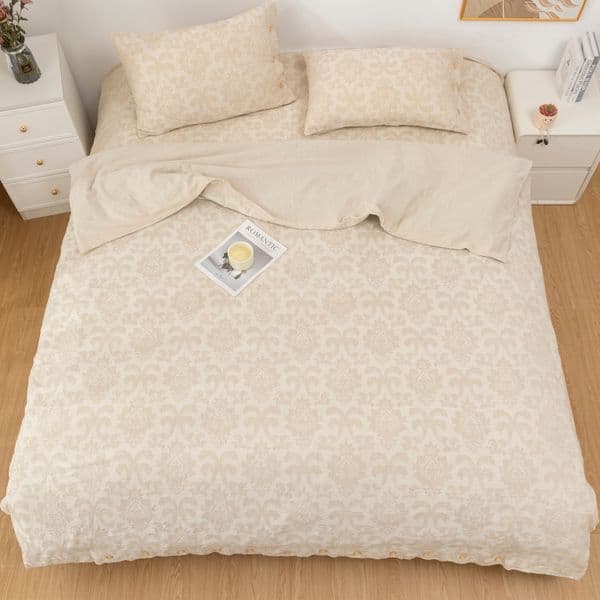 4-Piece Bedding Set with Duvet Cover & Pillowcases
