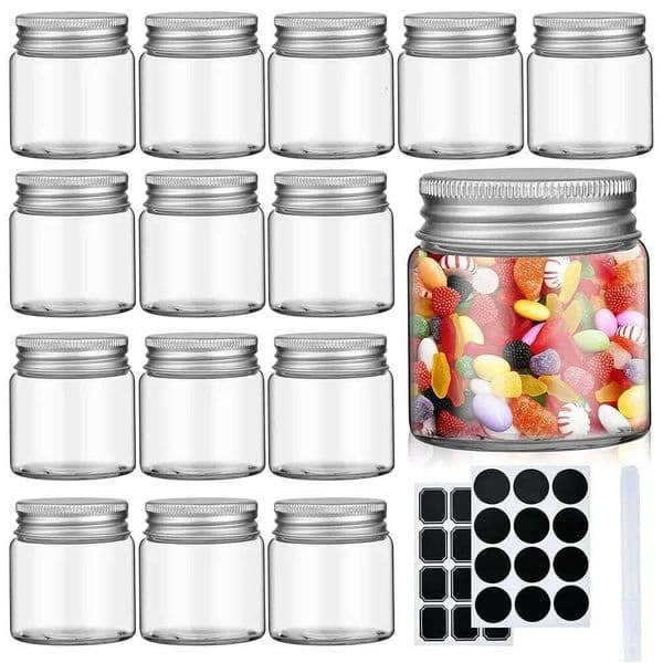2Oz Mini Jars Wide Mouth Clear Glass Jars With Lids Great Sealing Mason Canning For Food Storage Spice, Jam Honey Jelly 15180