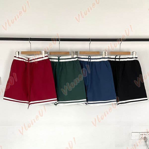 Mens Designer Shorts White Striped Quick-Drying Shorts Loose Casual Couples Casual Capri Pants Straight Shorts