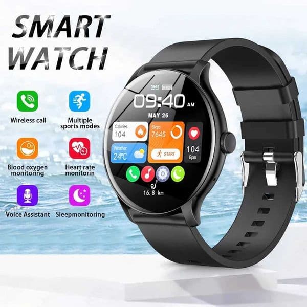 LAXASFIT 2025 New Smart Watch Women Men Gift Sports Fitness Watch Heart Rate Monitor Smart Watch for Android IOS XJ250705