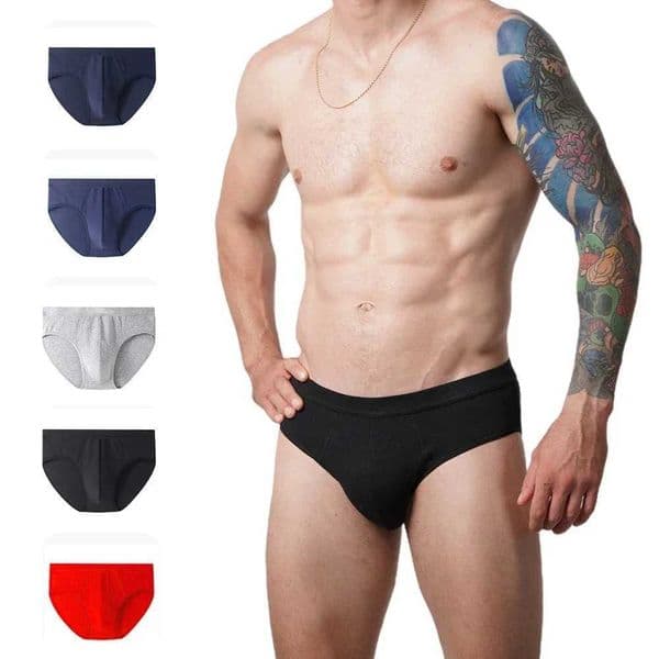 2025 New Cotton Mens Briefs breathable Mens Breathable Panties XL-8XL Mens Underwear Panties Solid Sexy Comfortable Shorts Z250704