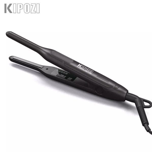 KIPOZI Small Hair Straightener Short Pixue Cut Dual Voltage Flat Iron Thin Pencil Beard 250624