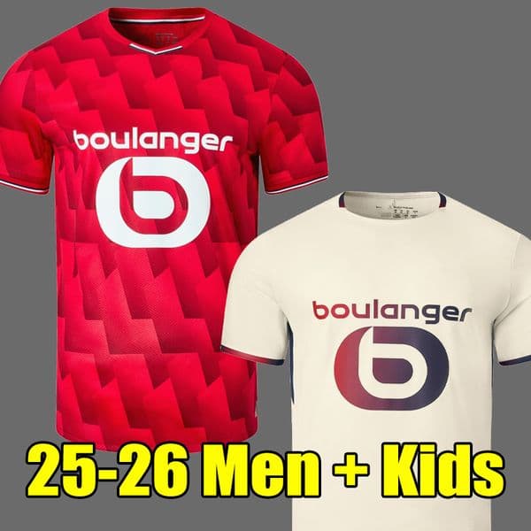 25 26 soccer jerseys J DAVID UMTITI Angel CABELLA LILLES SAHRAOUI YAZICI football shirt 2025 2026 home away third maillot men Kids Kit set