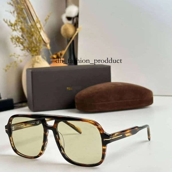 Designer Sunglasses Mens Ft0884 Plate Frame Oversized Glasses Fashion Falconer Sun for Women Black Sport Styles with Original Box tom''fordd''ford''FYGB ff9 7a1