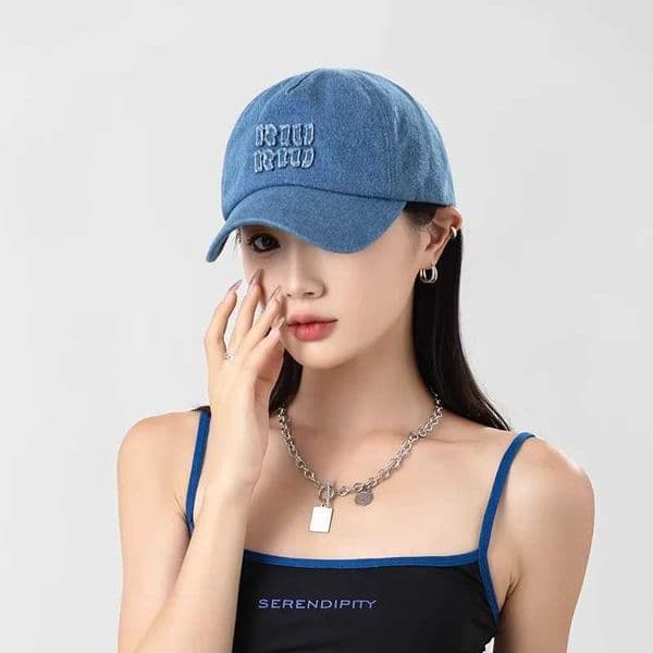 RIU RIU Distressed Denim Baseball Cap Vintage Embroidery Snapback (2 Colors) Z250705