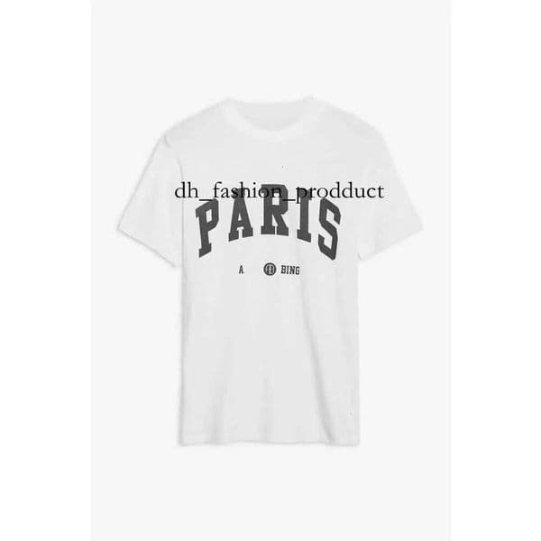 Fashion Trend Casual Short Sleeve Bing Tshirt Tops Clothes Designer Women T Shirt Pullover Cotton Classic Alphabet Print Fried Snowflake Wash Water Beach Tee e5f