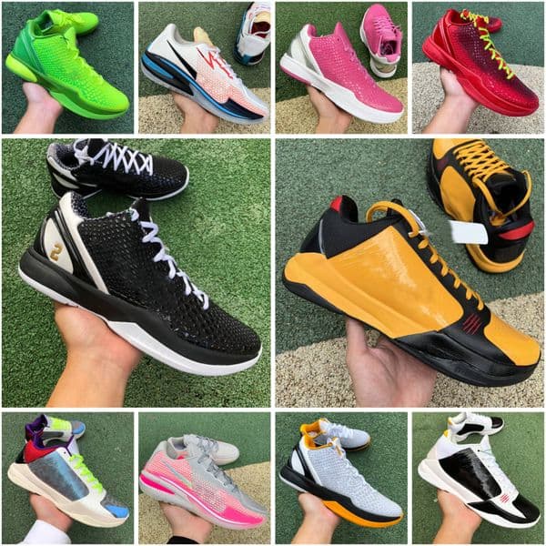 Top Designer Mamba Basketball Shoes Mambas eybl Protro 6 Grinch Dodgers 8 What The Venice Beach Mambacita 5 Bruce Lee Mens Trainers Women Kobeshoes Outdoor Sneakers