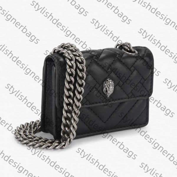 Mini Small Bag Embroidered Thread Color Block Glossy Card Bag Shoulder Crossbody Chain H250707