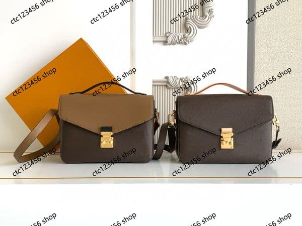 10a Top Quality Luxury Designer Handbags Real Leather Metises Postman Bag Women Classic Style Genuine Leather Messenger Crossbody Bag
