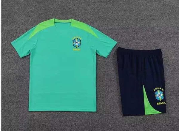 25 Summer 3D Printed Clothing Brazil Team Football Training Kit Breathable and Quick Drying z2507070E1X