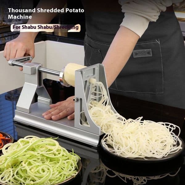 A Thousand Silk Potato Machine/Hand Carrot Grater/Multi-Functional Vegetable Cutter/Home Waterfall Potato Slicer