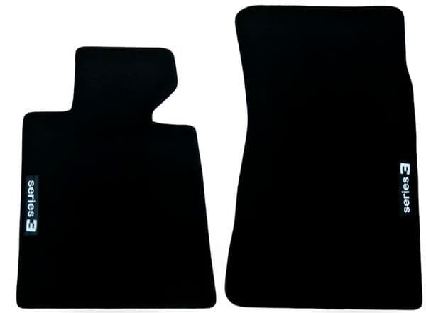 Front Car Floor Mats Velour For BMW 3 M3 E30 Waterproof Black Carpet Auto Liners
