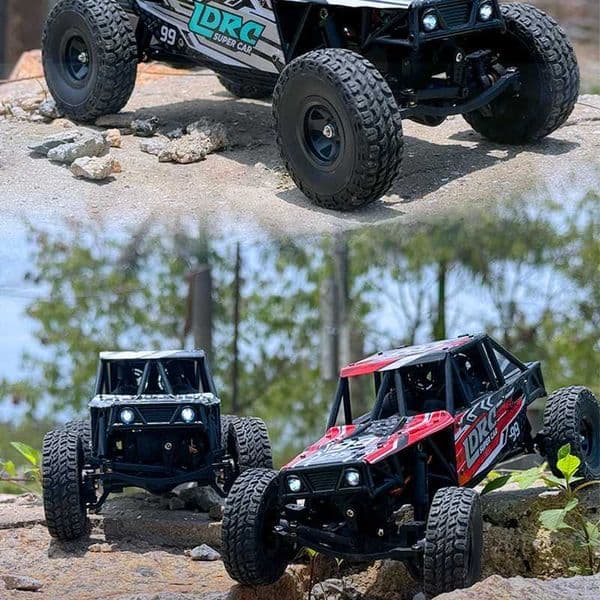Rc Car Off Road 4x4 LDRC LD18499 1 18 Remote Control Car with LED Headlight Climbing Vehicle Car Model Toys for Boys Gift Z250707