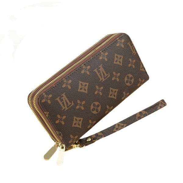 Luxury er Women's Long Wallet 2026 - Large Capacity Double Zipper Clutch Purse with Fashion Print European & American Style