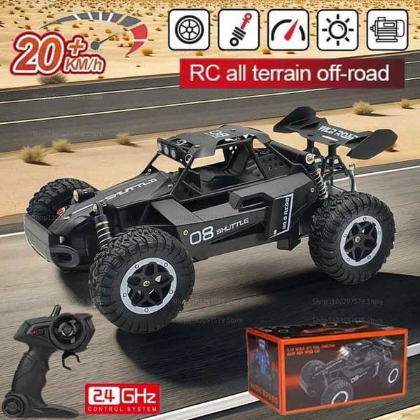 Rc Crawler New Remote Control Car 2.4Ghz High Speed 20Km/H Toys 1 16 radio control car RC Truck Off Road With LED Headlight And Gifts For Adults Kids Drift Ca