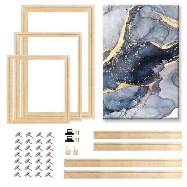 60x90 50x70 40x60 Natural Wooden For Canvas Diamond Painting Picture Poster Wall Frame Home Decor H260310