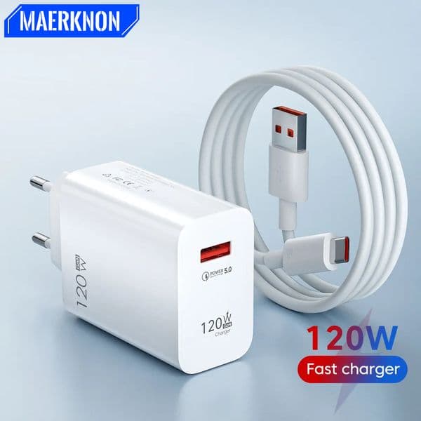 2026 New 120W Fast Quick 3.0 USB Type C Charge Cable Phone Charger Adapter outdoor For Iphone 14 Xiaomi Samsung Huawei Free Shipping