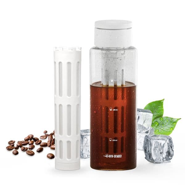MHW 3BOMBER 1/2 Pack 600ML Cold Brew Coffee Maker Detachable Coffee Pot with Mesh Filter Home Barista Tool Portable Camping