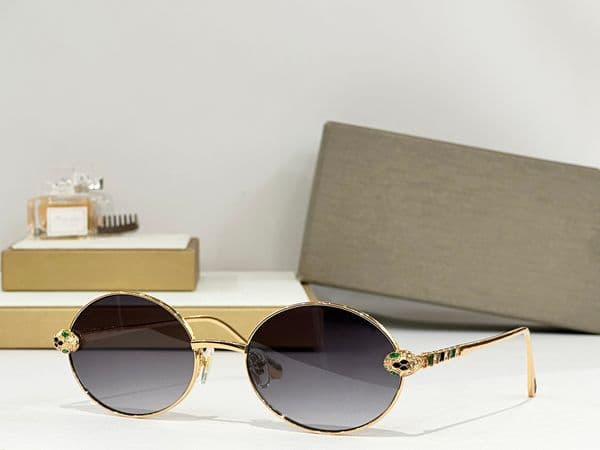 Designer Sunglasses For Men Women 41603 Catwalk Fashion Avant-Garde Goggles Style Anti-Ultraviolet Popularity Metal Oval Full Frame Glasses Random Box