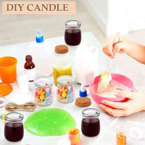 Favor Cork Lid 3.4 oz Small Glass Bottles Jars with Labels Twine Candy Containers for Wedding Favors Pudding 32654