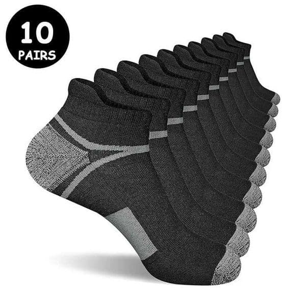 0 Pairs of High-Quality Mens Sports Fitness Running Socks for Spring and Summer Outdoor Leisure and Breathable Short Socks W250709