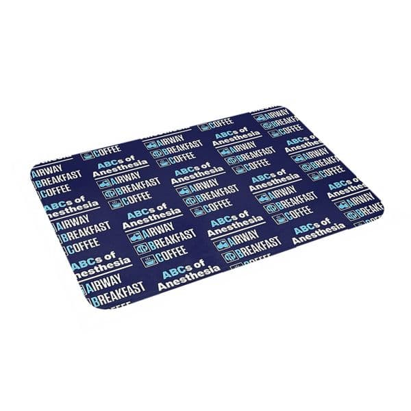 Flannel Non-slip mat Anesthesiologist Anesthesiology Doctor Nurse ABCs of Anesthesia Doormat for Entrance Home Footpad Mats