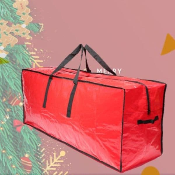 Zippered Christmas Tree Storage Bag Big Size Against Dust Xmas Furniture Packs Foldable Home Organizer Christmas Wreath Sacks