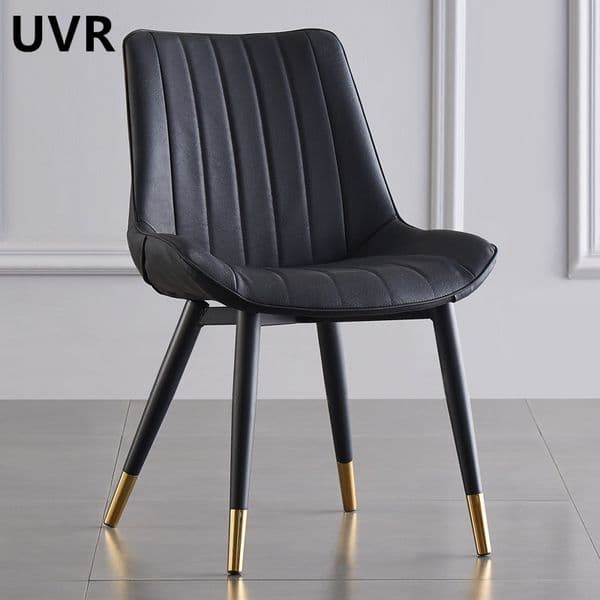 UVR Light Luxury Restaurant Chairs High Quality Leisure Backrest Chairs Living Room Iron Chairs Hotel Kitchen Dining Chairs