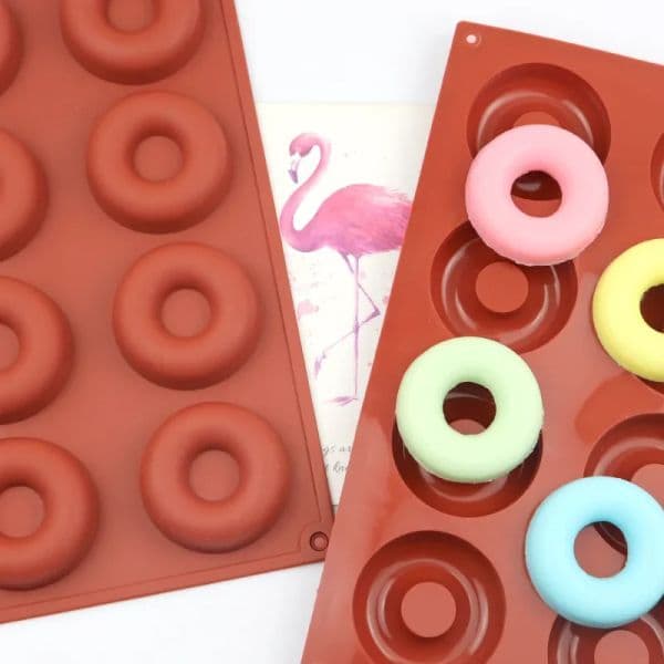 Cylinder Silicone Mold for Soap Chocolate Cookie-DIY Baking Pan Kit for Jelly Pudding Candy Cake Reusable Non-Stick Kitchen Tool