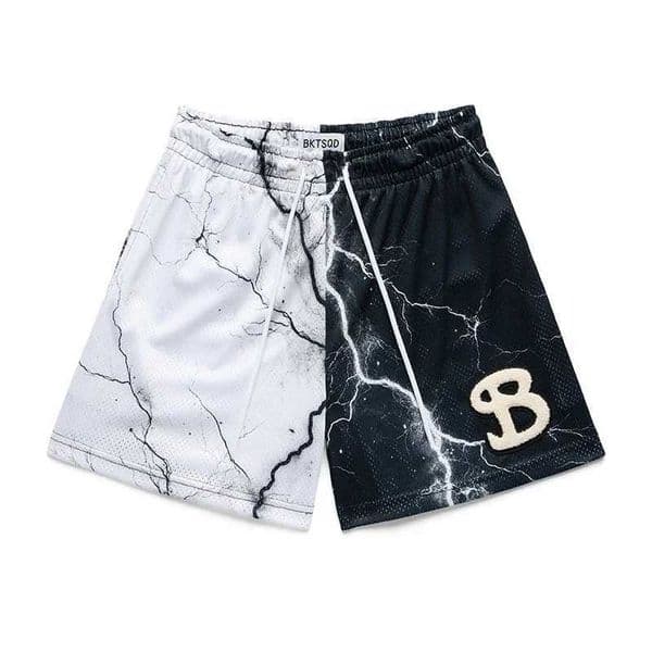 Summer Mens Shorts BKTSQD Mesh Quick Drying Quarter Shorts Men Casual Sports Running Men Basketball Shorts Z250708