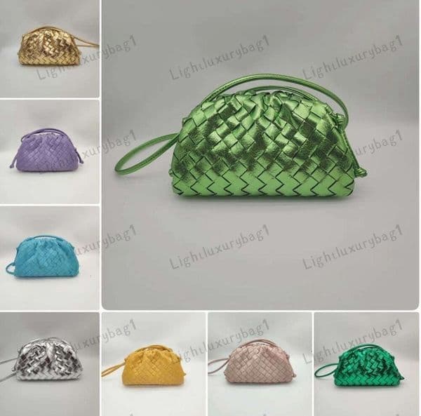 Designer Mini Pouch Clutch Bag Premium Sheep Leather Intrecciato Woven Cloud Bag Fashio Gril Full Range Of Colors Three Sizes Pouch Party Bag weave bag