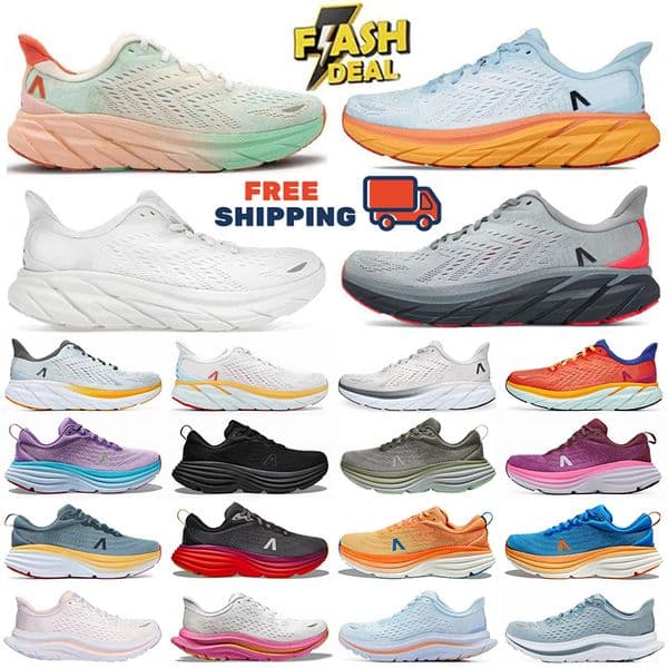 Free Shipping Clifton 9 Hokasneakers Women Bondi 8 One One Running Shoes Men Women Designer Shoes Kawana Harbor Elevon Breathable Sneakers Outdoor Sports Trainers