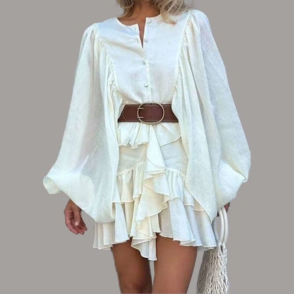 New Summer Lace-Up Women's Dress B5