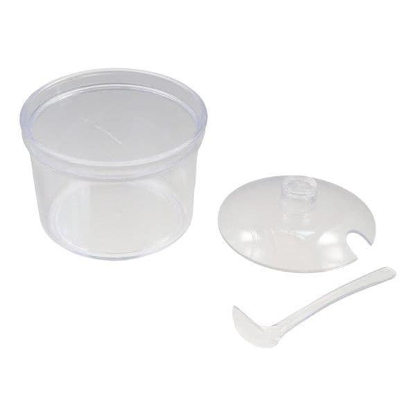 Durable With Spoon and Lid Acrylic Sugar Bowl Anti-fall Visible Seasoning Jar Transparent Condiment Container Dining Table