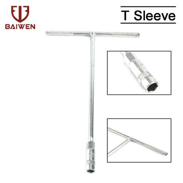 T Handle Socket Wrench Hexagon Spanner 8-14mm T-type Socket Wrench For Auto Bike Motorcycle Hand Tools