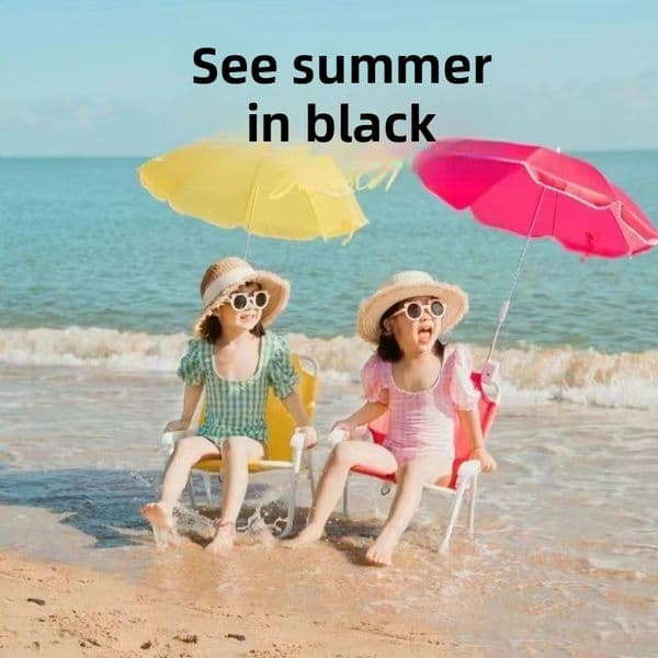 Cartoon Animal Kids Beach Chair Foldable Portable Outdoor Camping Garden Courtyard Lightweight Child Umbrella Chair110