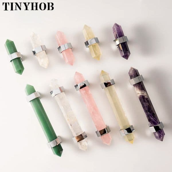 Luxury Natural crystal Handle Cabinet Knob Handle Dresser Knobs Drawer Pulls Elegant Bright Chrome Furniture Hardware