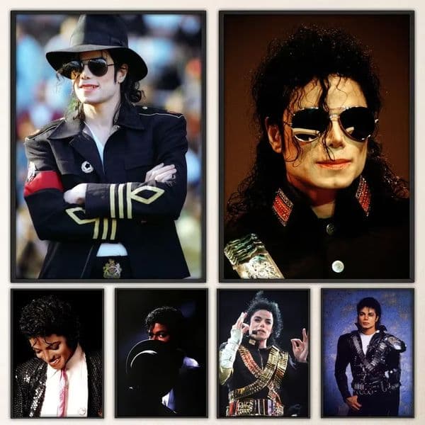 MJ Michael Jackson Poster Vintage Poster Prints Art Home Painting Bathroom Kitchen Bar Accessories