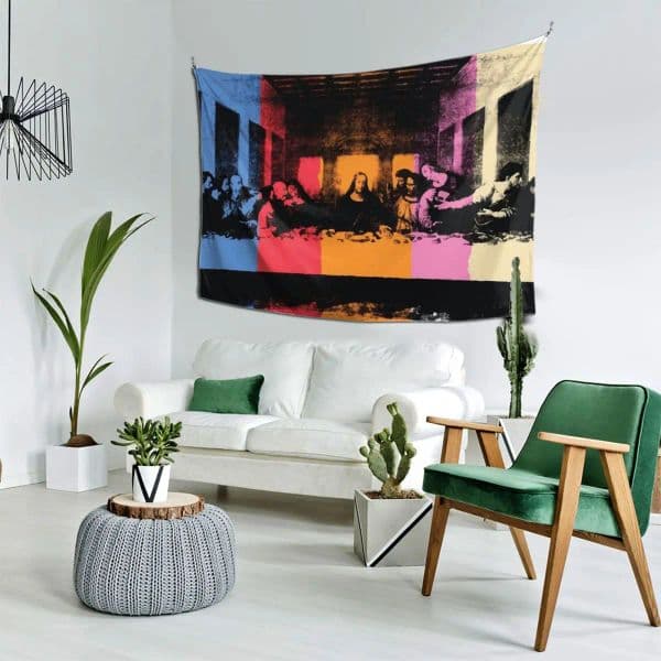 Andy Warhol | Detail of the Last Supper Tapestry Things To The Room Aesthetic Room Decors Wall Decor Hanging Tapestry
