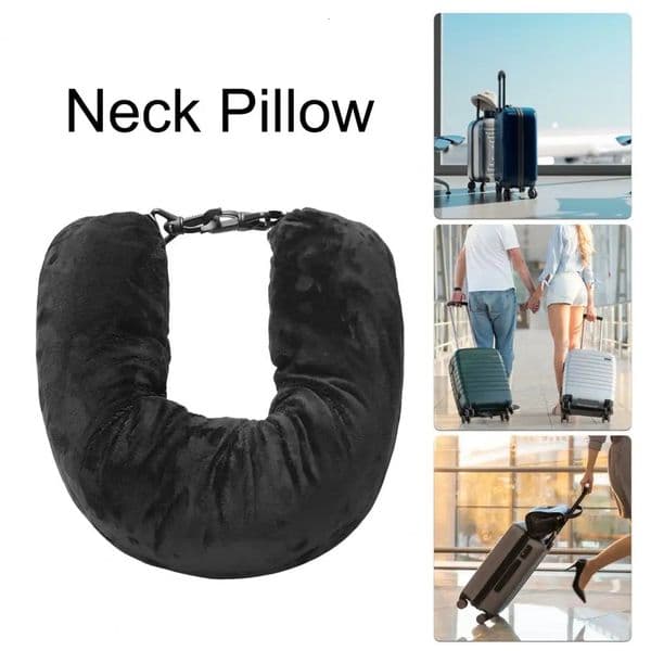 Travel Neck Pillow Self-filling Travel Pillow Portable Stuffable Neck Pillow for Travel with Refillable Support Cushion for Car 250707
