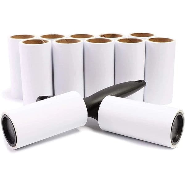 Lint Roller Refills for Pet Hair Sticky Lint Roller Remover for Couch Clothes 720 Sheets with 2 Handle 12 Pack 250707
