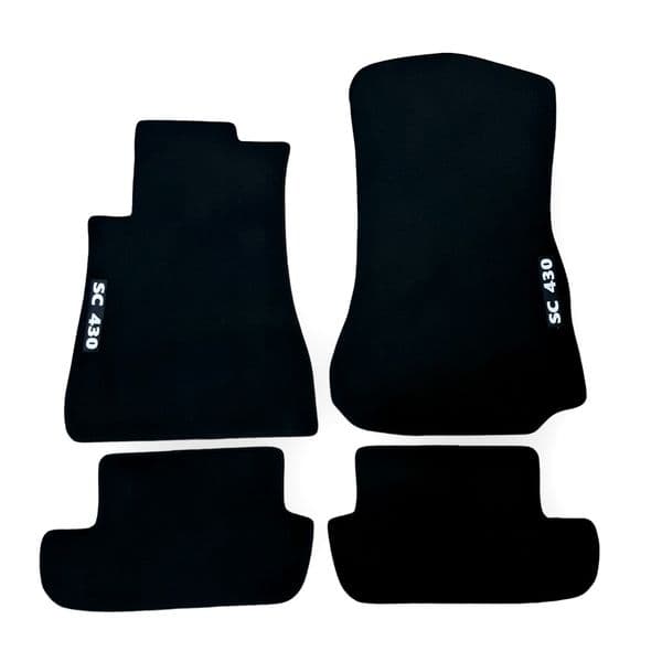 Car Floor Mats Velour For Lexus SC 430 Waterproof Black Carpet Rugs Auto Liners
