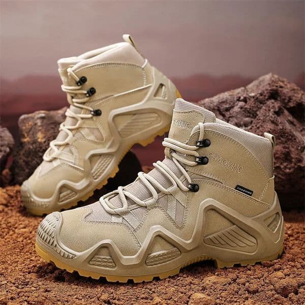 Men Tactical Boots with Straps for Combat Training Waterproof Straps Outdoor Hiking 250707